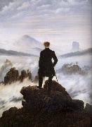 Caspar David Friedrich The walker above the mists oil painting